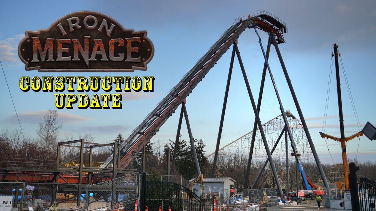 Dorney Park New For 2024 Iron Menace Roller Coaster Construction Update 12.21.23