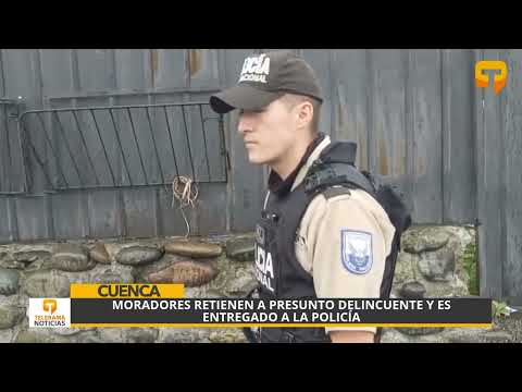 Moradores retienen a presunto delincuente y es entregado a la policía