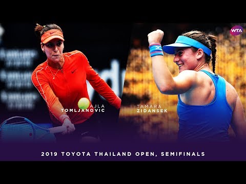 Ajla Tomljanovic vs. Tamara Zidansek | 2019 Toyota Thailand Open Semifinal | WTA Highlights