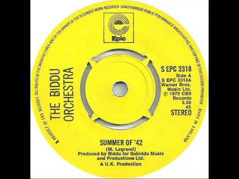 UK New Entry 1975 (182) The Biddu Orchestra - Summer Of '42