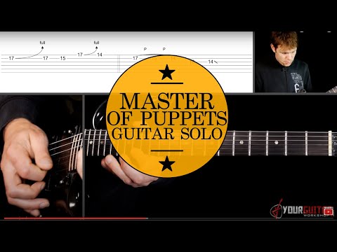 How To Play Master Of Puppets Guitar Lesson #6 Solo Kirk Hammett
