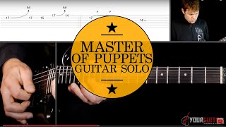 How To Play Master Of Puppets Guitar Lesson #6 Solo Kirk Hammett