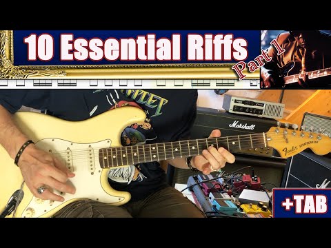 10 Essential Riffs Part 1 + TAB