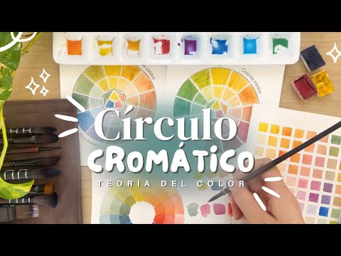 How to make a watercolor color wheel 🎨 | + template to download! color theory