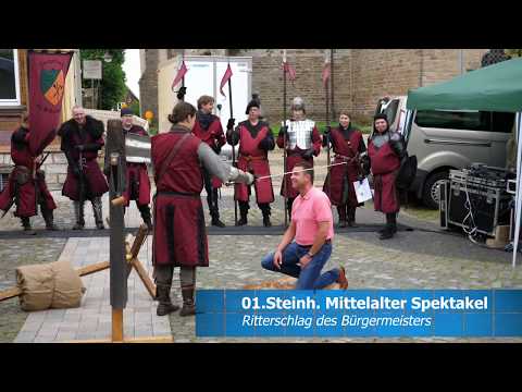 01.Steinheimer Mittelalter Spektakel - Ritterschlag des Bürgermeisters