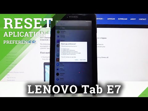 How to Reset App Preferences on LENOVO Tab E7 – Restore App Preferences