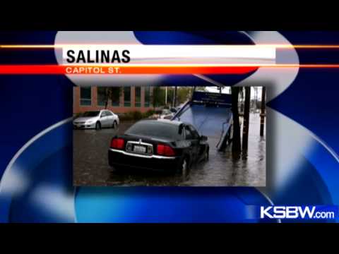Streets Flooding in Downtown Salinas