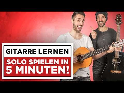 Gitarre lernen: Solo spielen lernen in 5 Minuten!