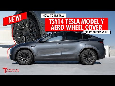 Install & Review of TSY14 Tesla Model Y Uberturbine Look Aero Wheel Cover on 19" Factory Tesla Wheel