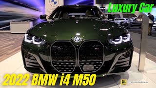 2022 BMW i4 M50 Gran Coupe Electric Vehicle Review - Exterior Interior Walkaround | AutoMotoTube