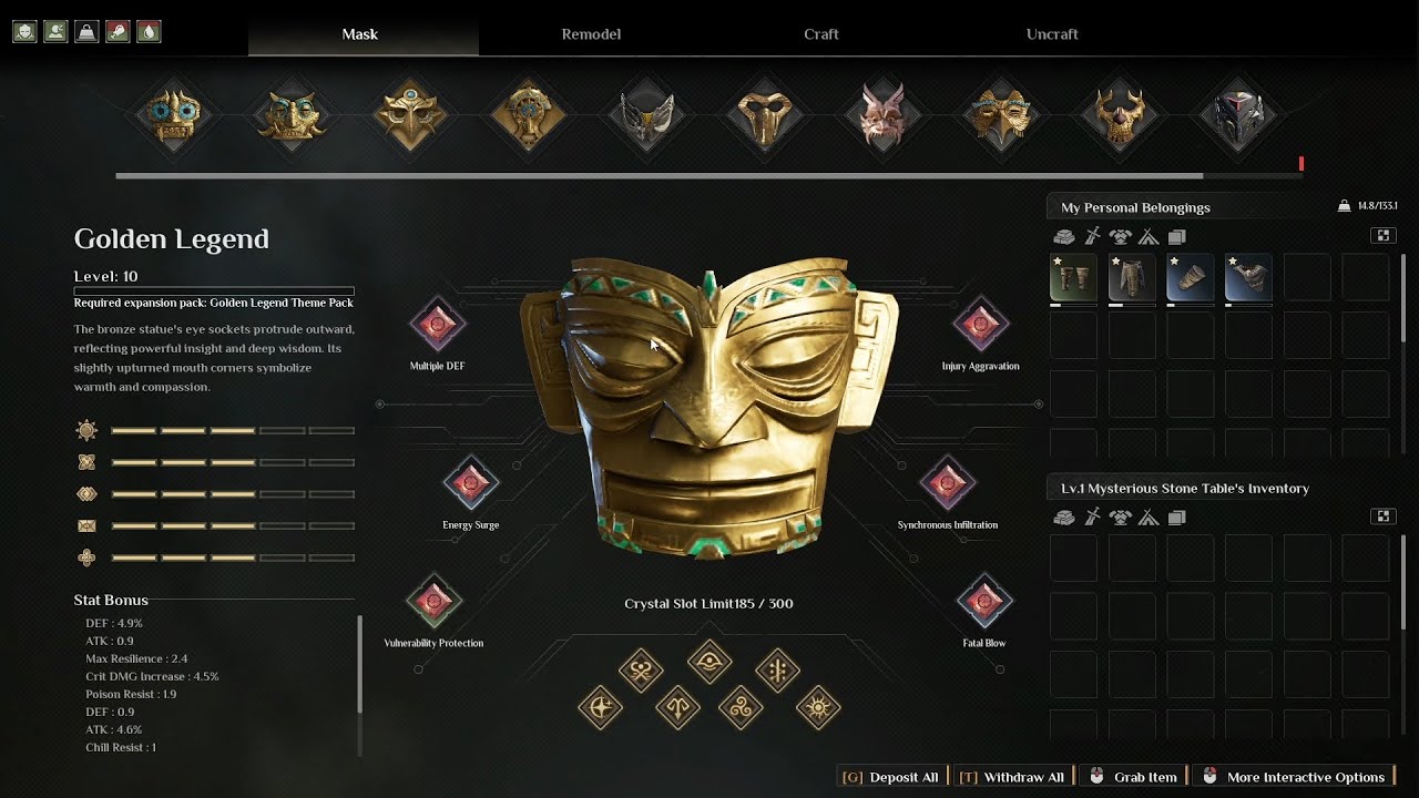 Soulmask - How to change mask