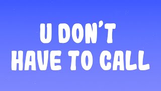 Usher - U Don&#39;t Have To Call