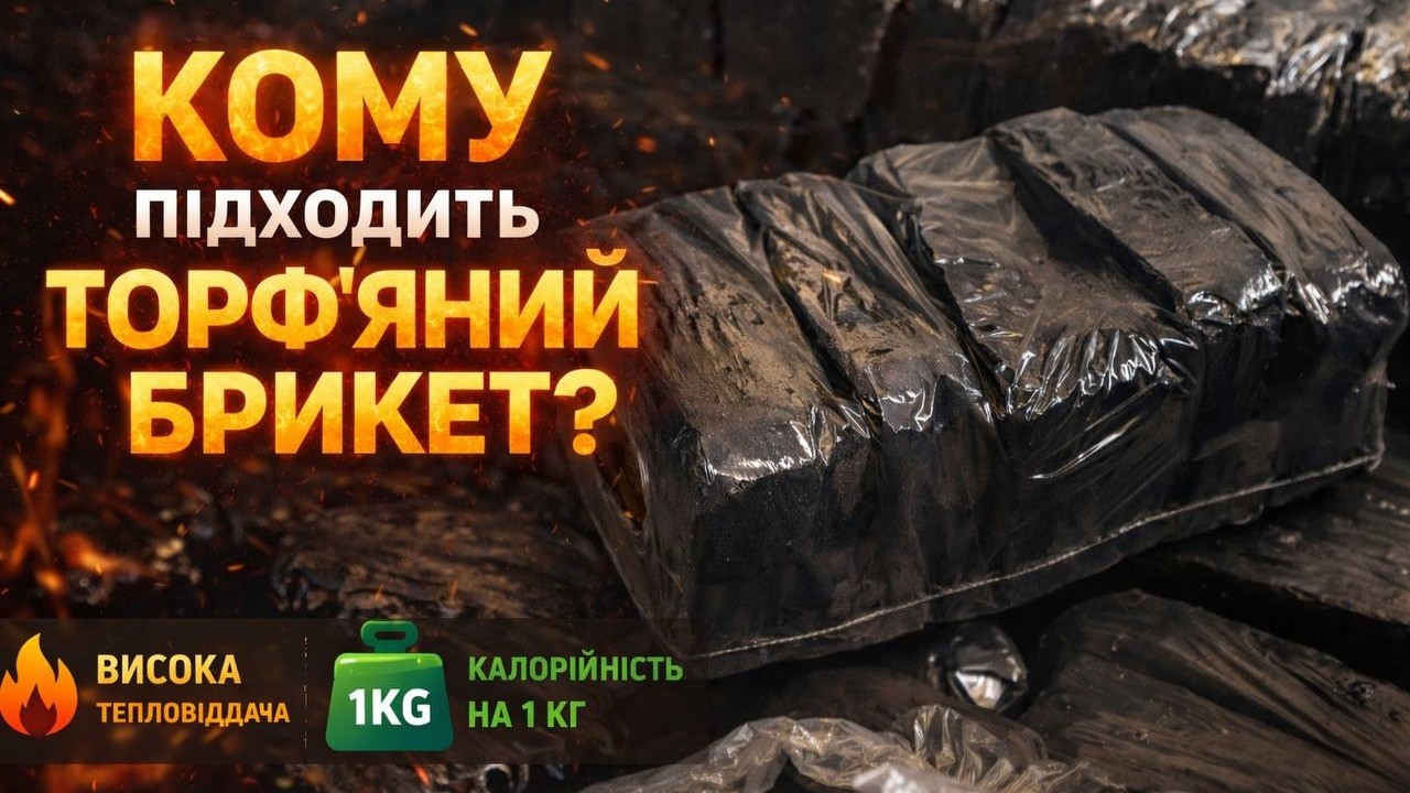 Відео про виробництво торфобрикету LandGrou