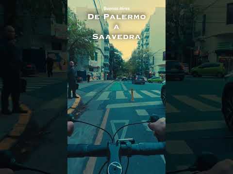 Buenos Aires: De Palermo a Saavedra (Bicicleta, ambiente ASMR)