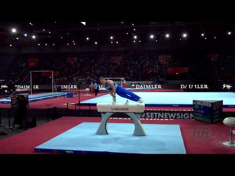 KUZOVKOV Konstantin (GEO) - 2019 Artistic Worlds, Stuttgart (GER) - Qualifications Pommel Horse