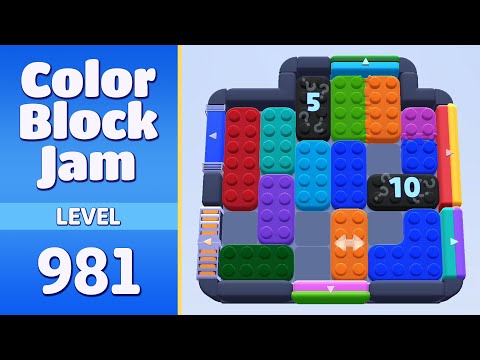 Color Block Jam Level 981 (982) | Every Puzzle Solved! 🎯