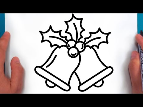 Deseneaza CLOPOTEL si VASC de CRACIUN Usor Pas cu Pas 🔔 HOW TO DRAW JINGLE BELLS & MISTLETOE