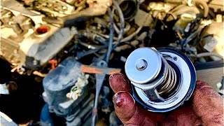 Como cambiarle un termostato a Toyota Camry Avalon 3.0L @elchanojose