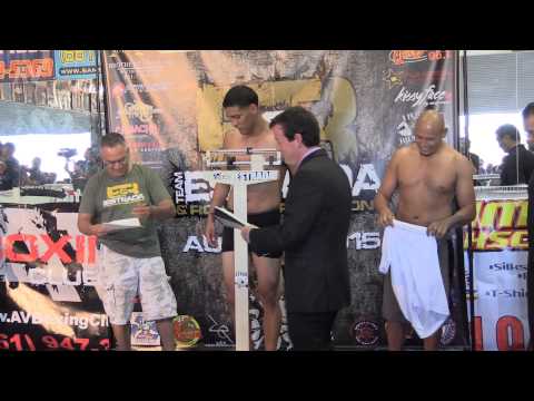 Fists of Fury 2 weigh in - Jose Hernandez and Ernest Martinez