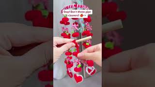 DIY Apple Wind Chime With Pipe Cleaners 🍎 | Easy Teachers Day Gift Idea | Pipe Cleaner Craft