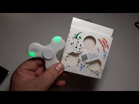 Спиннер блютуз колонка новика обзор посылка из китая . Распаковка посылки Led Light spinner