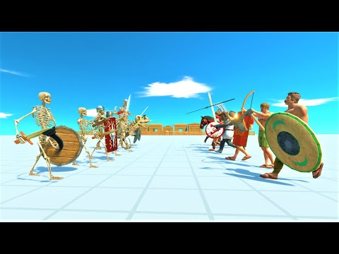 Every ancient human vs skeleton itself Animal revolt battle simulator