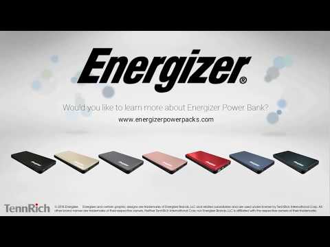Energizer® Metallic Power Bank with Quick Charge 3.0 & Dual Inputs (UE10015CQ_UE15002CQ_UE20015CQ)