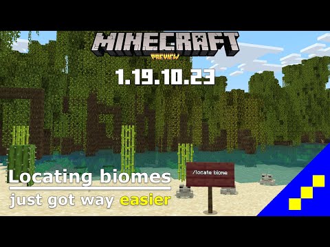 TheAlienDoctor - Locating biomes is so much easier on Bedrock now! | Minecraft Preview 1.19.10.23
