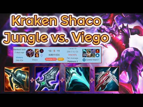 Kraken Shaco Jungle vs. Viego - Dia Promo S12 [League of Legends] Full Gameplay - Infernal Shaco