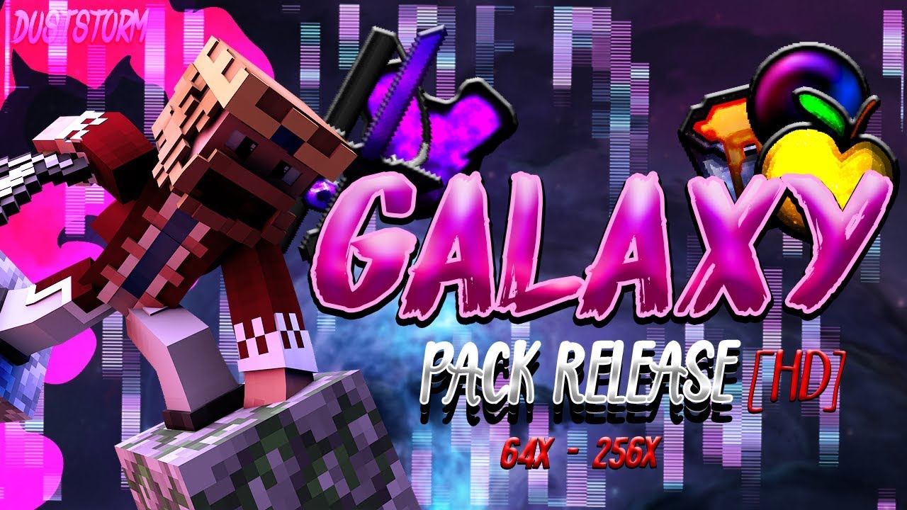 Galaxy PvP Pack Release [64x-256x] [HD] Minecraft Texture Pack
