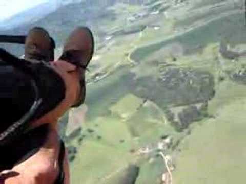 Voo de parapente em cima de Santa Rita do Sapucaí