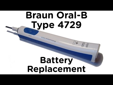 Battery Replacement Guide for Braun Oral-B Type 4729 Toothbrush - Professional Care, and Type 3746