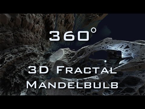 360° Fractal Death Valley - Mandelbulb 3D fractal