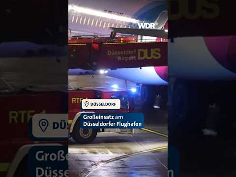 Medizinischer Großeinsatz am Düsseldorfer Flughafen | WDR #shorts #düsseldorf