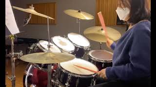 [드럼]콤비네이션,싱글악센트 주어진음악에 즉흥연주1단계[전문7강] D&#39;Sound   #Slow Dancing, French Kissing 2021.1.20