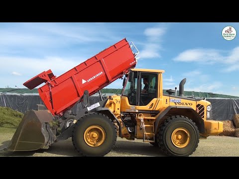 Grasernte mit Silage und Fuhrpark XXL Claas, JCB, John Deere, Grass Harvest - Multi Agrar Claußnitz