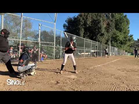 1/17/21 Single, Double, RBI - Maddy Mekari - c/o 2022 Catcher/3B/UTL