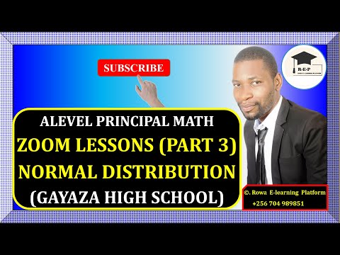 ZOOM LESSONS PART 3 | NORMAL DISTRIBUTION | S5 MATH TERM 3 HOLIDAY |  TUE 13TH JAN 2026 |