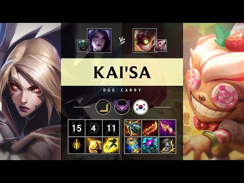 Kai'Sa ADC vs Ziggs: Unstoppable - KR Master Patch 14.24