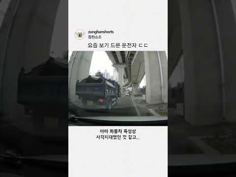 요즘 보기 드문 운전자 ㄷㄷ