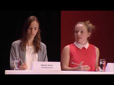 Jugend debattiert Bundesfinale 2017  - Finaldebatte Altersgruppe I