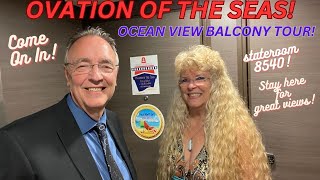 Ocean View Stateroom With Balcony! Royal Caribbean's Ovation of the Seas! Cabin 8540...Check it Out!