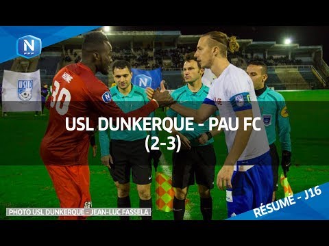 J16 : USL Dunkerque - Pau FC (2-3), le résumé