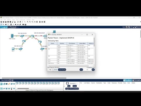 7.4.1 packet tracer - implement dhcpv4