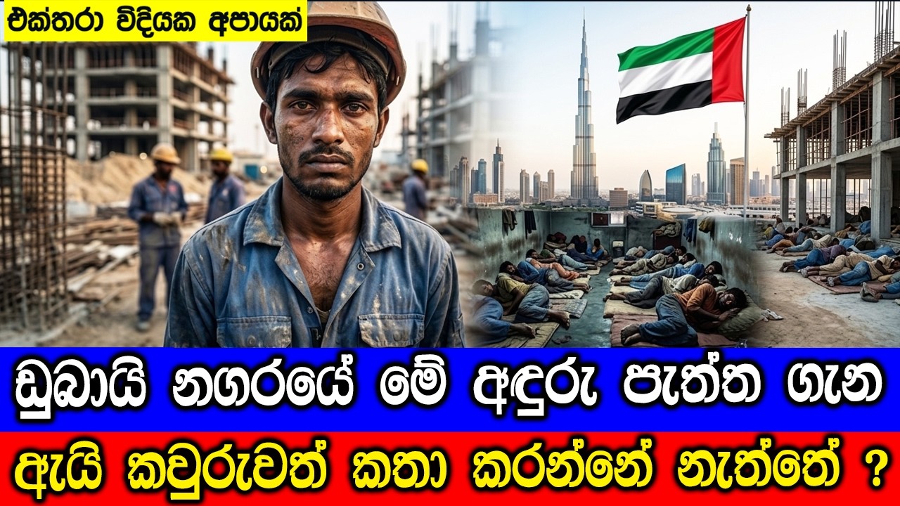 ඩුබායි නගරයේ කිසිවෙකු කතා නොකරන අඳුරු පැත්ත. The Bitter Truth Abou