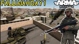 ARMA REFORGER 1.1  - FALLUJAH CAMPAIGN DAY 1  (New Ai Are Insane)