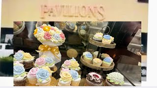New Delicious Cake Display at Vons Pavillions  walking shopping vlog. Colorful cakes