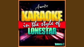 Walking In Memphis (In the Style of Lonestar) (Karaoke Version)