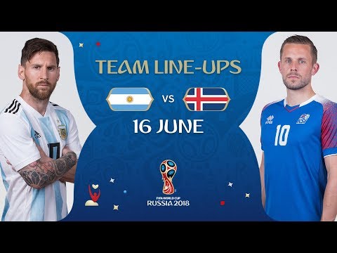 LINEUPS - ARGENTINA v ICELAND - MATCH 7 @ 2018 FIFA World Cup™