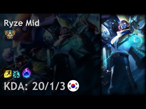 Ryze Mid vs Diana - KR Challenger Patch 7.24